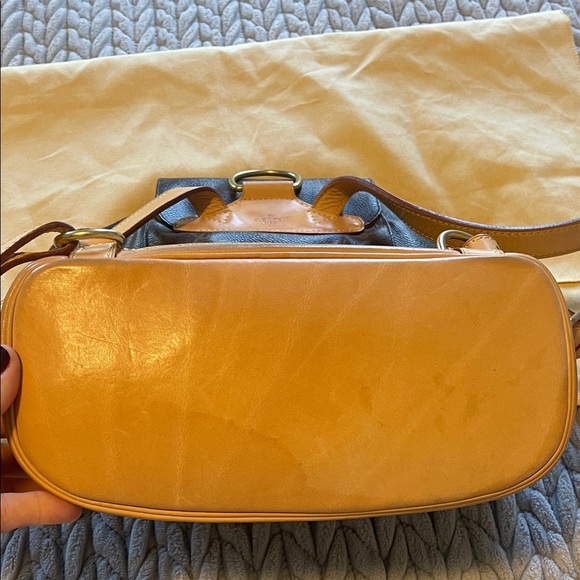 Authentic Louis Vuitton Dark Brown and Tan Monogram Backpack